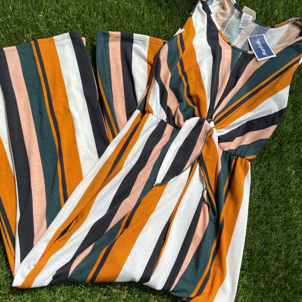 Striped jumpsuit